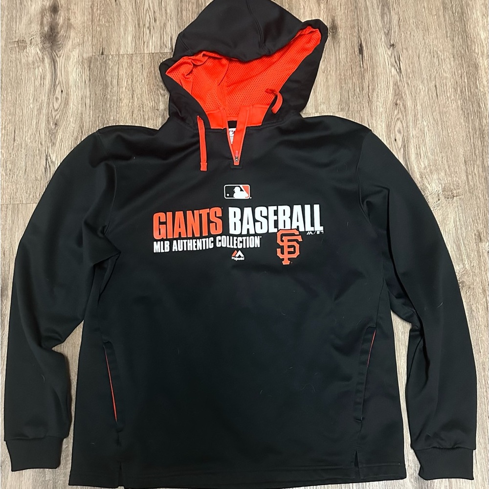 Majestic 1/4 zip San Francisco Giants hoodie.